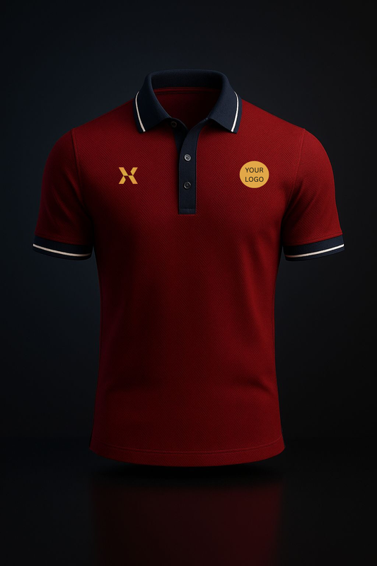 Custom Crimson Polo